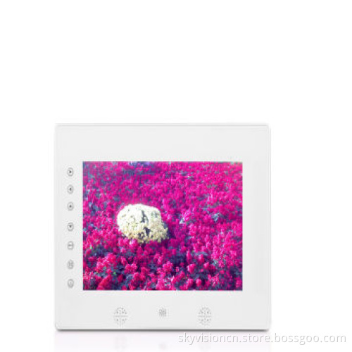 7-inch Digital Photo Frame with Front Button, Supports 1,080P, Easy to Fix on All Display Shelf